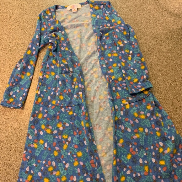 Girls LuLaRoe longline cardigan - Picture 3 of 4